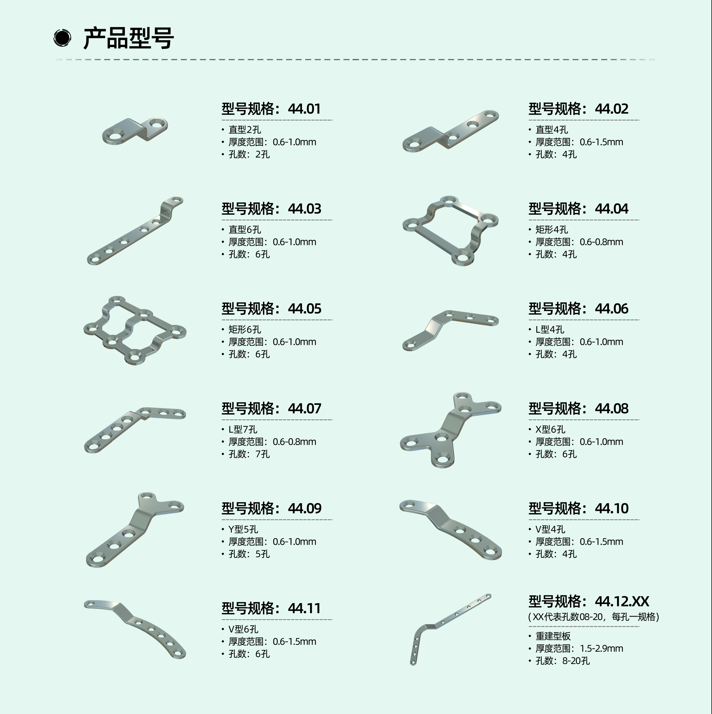 增材制造患者匹配式金屬頜面接骨板